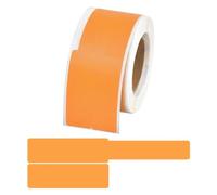 Etichette Cavi 100 Pz 25 * 38 + 40mm Etichette for cavi autoadesive Marcatura impermeabili Tag Stampante laser Adesivo Etichetta di cablaggio Organizzatore(Orange)