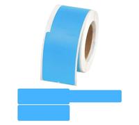Etichette Cavi 100 Pz 25 * 38 + 40mm Etichette for cavi autoadesive Marcatura impermeabili Tag Stampante laser Adesivo Etichetta di cablaggio Organizzatore(Blue)