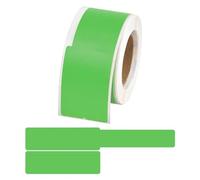 Etichette Cavi 100 Pz 25 * 38 + 40mm Etichette for cavi autoadesive Marcatura impermeabili Tag Stampante laser Adesivo Etichetta di cablaggio Organizzatore(Green)