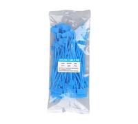 Etichette Cavi Elettrici 100 pezzi fascette in nylon colorate etichette in plastica nastro di reggiatura facile contrassegno for tag autobloccanti strumenti for marcatura fili in rete(Blue)