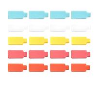 Etichette Cavo - Tag Cavo 20pc | Etichette Di Cablaggio Scrivono Su | Etichette Di Filo Riutilizzabili | Etichette Di Identificazione Del Cavo | Scrivi Su Colori Assort