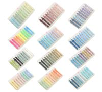 Etichette colorate 1200/2400 pezzi trasparenti note adesive segnalibro segnalibro etichette scrivibili strisce per la marcatura di pagine forniture per ufficio