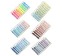 Etichette colorate 1200/2400 pezzi trasparenti note adesive segnalibro segnalibro etichette scrivibili strisce per la marcatura di pagine forniture per ufficio