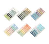 Etichette colorate 1200/2400 pezzi trasparenti note adesive segnalibro segnalibro etichette scrivibili strisce per la marcatura di pagine forniture per ufficio