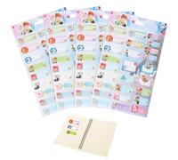 Etichette Colorate del Nome per Contrassegnare Libri, Stickers Personalizzati per Bambini, Etichette Impermeabili per Scuola e Abbigliamento, Set da 100 Pezzi, Multicolore