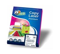 Etichette colorate fluorescenti senza margini TICO 210x297 mm arancio 70 fogli -