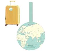 Etichette con nome per borse da viaggio, etichette per valigie in PVC | Flessibile Borse Forniture decorative Prodotti da viaggio per val Verde chiaro