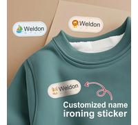 Etichette con nome personalizzate e impermeabili da applicare a caldo per abbigliamento, per creare tag personalizzati per la casa, i viaggi e l'organizzazione del guardaroba professionale - facili da