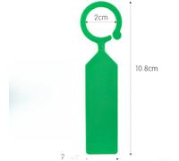 Etichette da giardino, 100 pezzi, 11 x 2,4 cm, design impermeabile (verde) | Dimensioni 11 x 2,4 cm, 100 pezzi per confezione, 8 colori vivaci inclusi, ideale per l'organizzazione del giardino di grandi