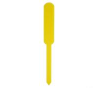 Etichette da giardino, confezione da 100 etichette in plastica per la cura delle piante e i registri della crescita del flusso (giallo)