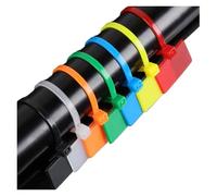 Etichette dei cavi, Etichette for cavi Fascette autobloccanti multicolori, dimensioni multiple, confezione da 50 a 100 pezzi(Oranje,3x100mm-100pcs)