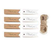 Etichette del Ringraziamento, 400 pezzi Etichette di ringraziamento Kraft con carte di carta Kraft per il Giorno del Ringraziamento, Festa di matrimonio