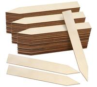 Etichette delle piante 100pcs da 0, 8x6 pollici in legno Segno di pianta etichette vuote marcatori da giardino a scrittura a doppio lati ecologici ecologici per semi di erbe in vaso Fiori di verdure S