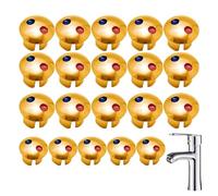 Etichette Di Acqua Fredda E Calda: Set Di Indicatori Di Rubinetto Impermeabili, Pulsanti Di Marcatura Trasparenti E Durevoli, Dischi Di Identificazione Della Temperatura Di Lunga Durata, Parti Di Inn