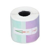 Etichette di adesivi termici rotondi 30x30mm autodettiva diretta termica senza inchiostro Ne è necessario multiuso per l'organizzazione di inventario delle piccole imprese Office (Lucido; 3x2,6 mm)