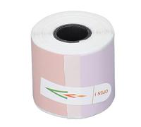 Etichette di adesivi termici rotondi 30x30mm autodettiva diretta termica senza inchiostro Ne è necessario multiuso per l'organizzazione di inventario delle piccole imprese Office (Colore puro)