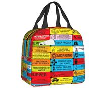 Etichette di avvertenza su prescrizione personalizzate Borsa per il pranzo isolata termicamente Donne Medico Infermiera Medicina Scatola per alimenti per la conservazione del pranzo riutilizzabile