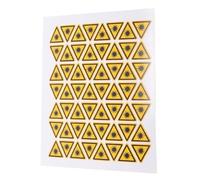 Etichette di Avviso Laser Triangolari Adesive 50 Pezzi Gialle | Pvc, Forma Triangolare, Segnali per Comunicare Potenziali Pericoli e Ricordare Cautela