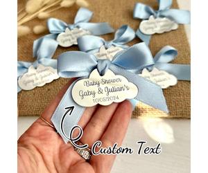 Etichette di benvenuto personalizzate per neonati a forma di nuvola con nome, bomboniere per battesimo, ringraziamenti, regali personalizzati per festa di fidanzamento, bomboniere per matrimonio, etic