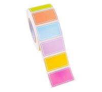 Etichette Di Codifica A Colori - Codice Colore Etichette In Scatola Mobile | Tag Del Rettangolo Rimovibile E Adesivi In movimento | Cartella Colorata LA Per L'organizzazione, L'imballaggio E La Faci
