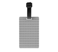 Etichette di identificazione impermeabili per valigie con stampa a righe tartaruga etnica Etichette di identificazione borse da viaggio zaini tag