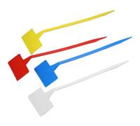 Etichette di piante di plastica all'aperto imperme Etichette for piante da giardino in plastica multicolore T Pali Erbe Fiori25-100 pezzi(Blue-S,30PCS)