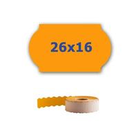Etichette di prezzo per l'etichettatura delle pinze, 26mm x 16mm, 700pz segnale arancione