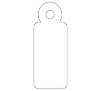 Etichette di sospensione bianche applicate 13 x 34mm 200 U. NEW