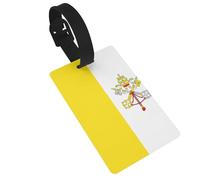 Etichette divertenti per bagagli da viaggio per donne e bambini, etichette per valigie, etichette per bagagli con bandiera del Vaticano, etichette per zaini da viaggio
