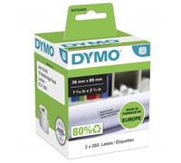 DYMO LW 36mmX89mm 2X260 ETICHETTE INDIRIZZI S0722400