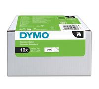 Etichette DYMO D1 9mm x 7m Bianco su Nero 10 Unità