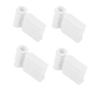 Etichette e cartellini in plastica per piante Etichette for nomi di piante riutilizzabili in ABS Etichette da giardino Multicolori 11x2,4 cm 100 pezzi(White)