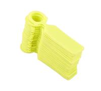 Etichette e cartellini in plastica per piante Etichette for nomi di piante riutilizzabili in ABS Etichette da giardino Multicolori 11x2,4 cm 100 pezzi(Yellow)