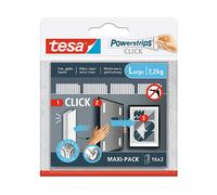tesa Powerstrips CLICK Grande 16x 2 pezzi (L x L) 85 mm x 20 mm Contenuto: 16