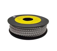 Etichette for marcatura cavi, 250/500/1000 pezzi da 0 a 9 Numero 2,5 mm2 Marcacavi for cavi Avvolgimento a spirale Colorato 18AWG-12 AWG EC-1(No.8,EC 3(250Pcs))