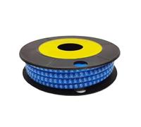 Etichette for marcatura cavi, 250/500/1000 pezzi da 0 a 9 Numero 2,5 mm2 Marcacavi for cavi Avvolgimento a spirale Colorato 18AWG-12 AWG EC-1(No.6,EC 3(250Pcs))