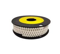 Etichette for marcatura cavi, 250/500/1000 pezzi da 0 a 9 Numero 2,5 mm2 Marcacavi for cavi Avvolgimento a spirale Colorato 18AWG-12 AWG EC-1(No.9,EC 3(250Pcs))