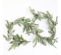 etichette giardini, Ghirlanda natalizia finta con bacche rosse, pigne, foglie, rami, viticci, ornamenti for alberi, artigianato fai da te(Color3)