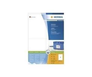 Etichette HERMA Premium A4, carta bianca 105x144 mm opaca 400 pezzi. NEW