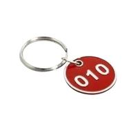 Etichette identificative for marcatura numerica 1-200 for bagagli Etichetta(Red,1-100)