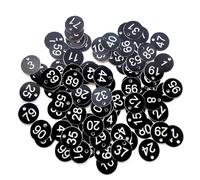 Etichette identificative in plastica con numero, Plastic Number Tags 500/1000pcs 1-500/1000 Engraved Key Cards Hotel Mailbox Gym Multicolor(1-1000 Black White)