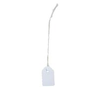 etichette con filo a389 - 18 x 29 mm - bianco - lebez - conf. 1000 pezzi