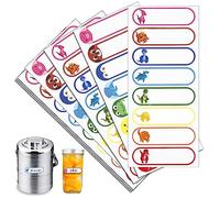 Etichette impermeabili con nome per bambini, etichette per bottiglie, etichette per nome, centrotavola, scuola, bambini, autoadesive, autoadesive, per adulti, 128 pezzi