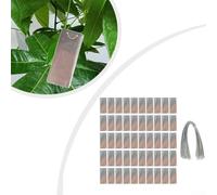 Etichette in alluminio per piante, etichette in metallo per giardinaggio, 50 pezzi, 95 x 40 mm, per un'organizzazione efficiente e l'identificazione nei giardini