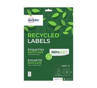 Etichette in carta riciclata bianca per 63,5x38,1 mm - conf. 15 fogli LR7160-15