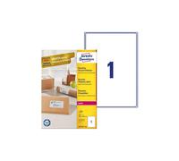 Etichette in carta riciclata bianca per buste e pacchi Avery 199,6x289,1 mm 1 et