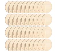 Etichette in legno a cerchio per bevande, per bevande e bevande vuote, rotonde, con 40 segnaposto per matrimonio, per il matrimonio di Natale, Siehe Beschreibung, In legno, Vedi descrizione