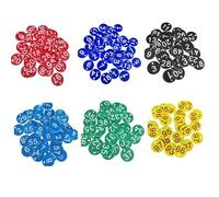 etichette in plastica numerate, Targhette portanumero in plastica 100 pezzi Multicolori numerate da 1 a(Dark Blue)