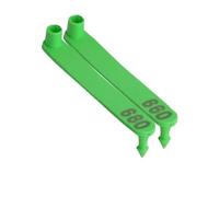 Etichette in plastica per animali da allevamento, Etichetta auricolare for l'identificazione del bestiame, 100 pezzi, multicolore, di varie dimensioni(7.5cm*0.9cm(2.95in*0.35in),Green 101-200)