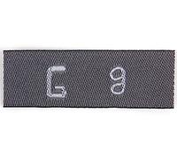 Etichette in poliestere alphabet G 35 x 15 mm. 5u.